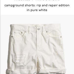 Madewell Campground Shorts Rip & Repair